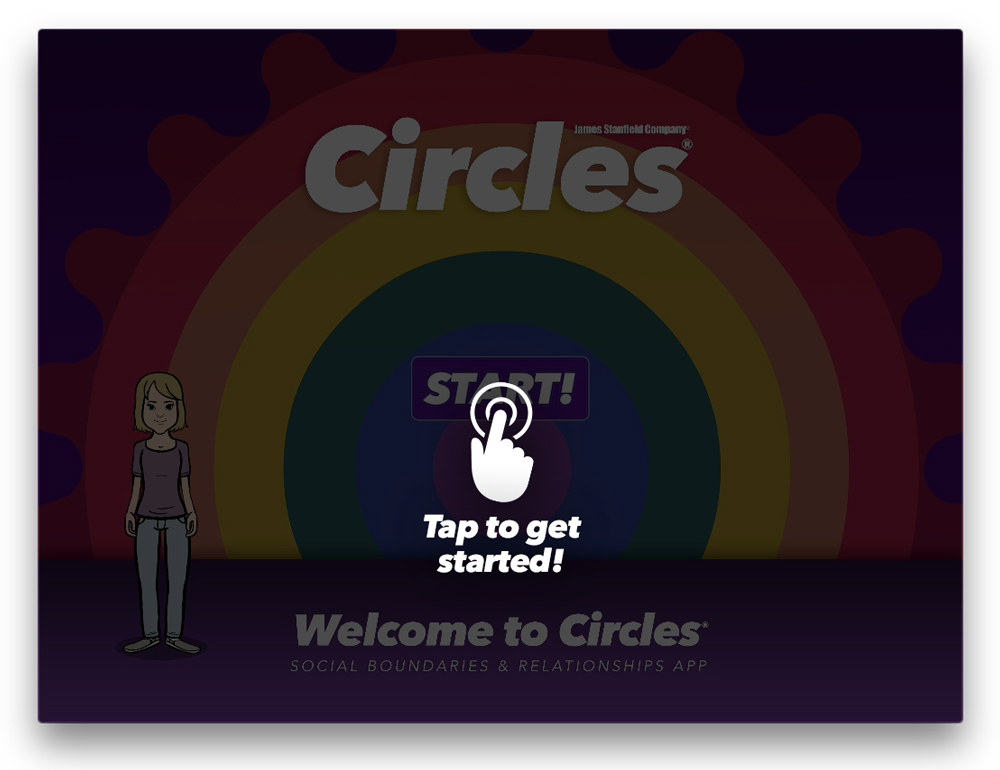 iCircles App tutorial Home Screen